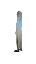 Load image into Gallery viewer, Bamboo Mandala Martial Arts Style Stripe Pants - Ivory White (Sizes XS-3XL)
