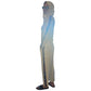 Bamboo/Modal Mandala Martial Arts Style Stripe Pants - Ivory White (Sizes XS-3XL) - YOGAZ