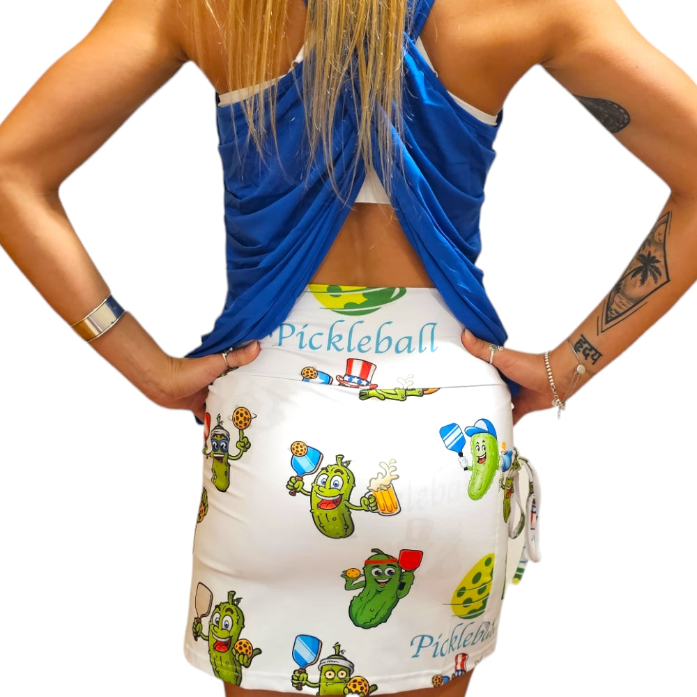 YOGAZ New Pickles Playing Pickleball Skorts are here in Sizes Extra Extra Small to XXL - YOGAZ