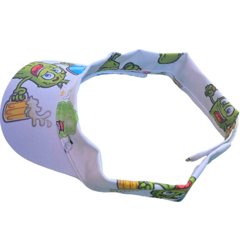 Pickles Playing Pickleball Matching Sun Visor - YOGAZ
