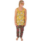 Unisex Pineapple Skull Print YOGAZ-Signature Pocket in Pocket Design - YOGAZ