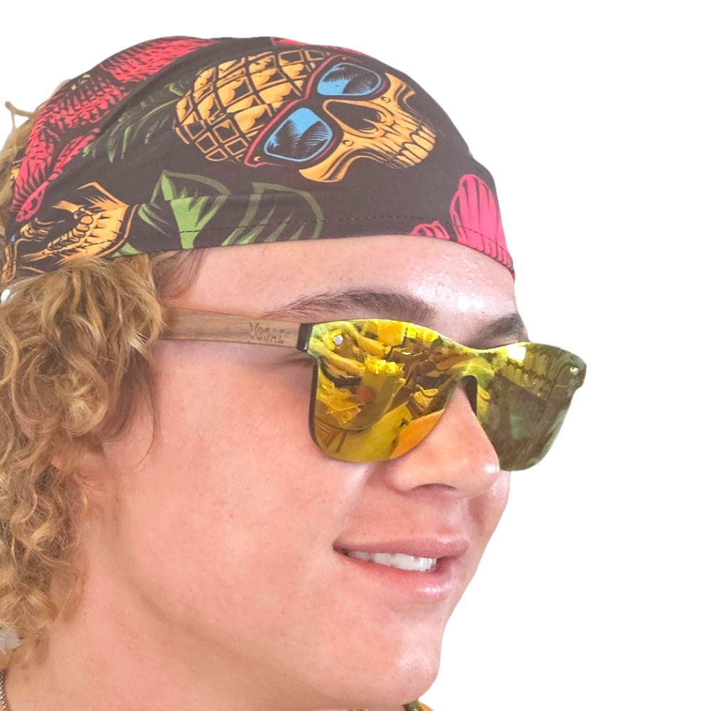 Unisex Pineapple Skull Print YOGAZ-Signature Pocket in Pocket Design - YOGAZ