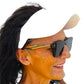 White Bamboo Matching Sun Visor - YOGAZ