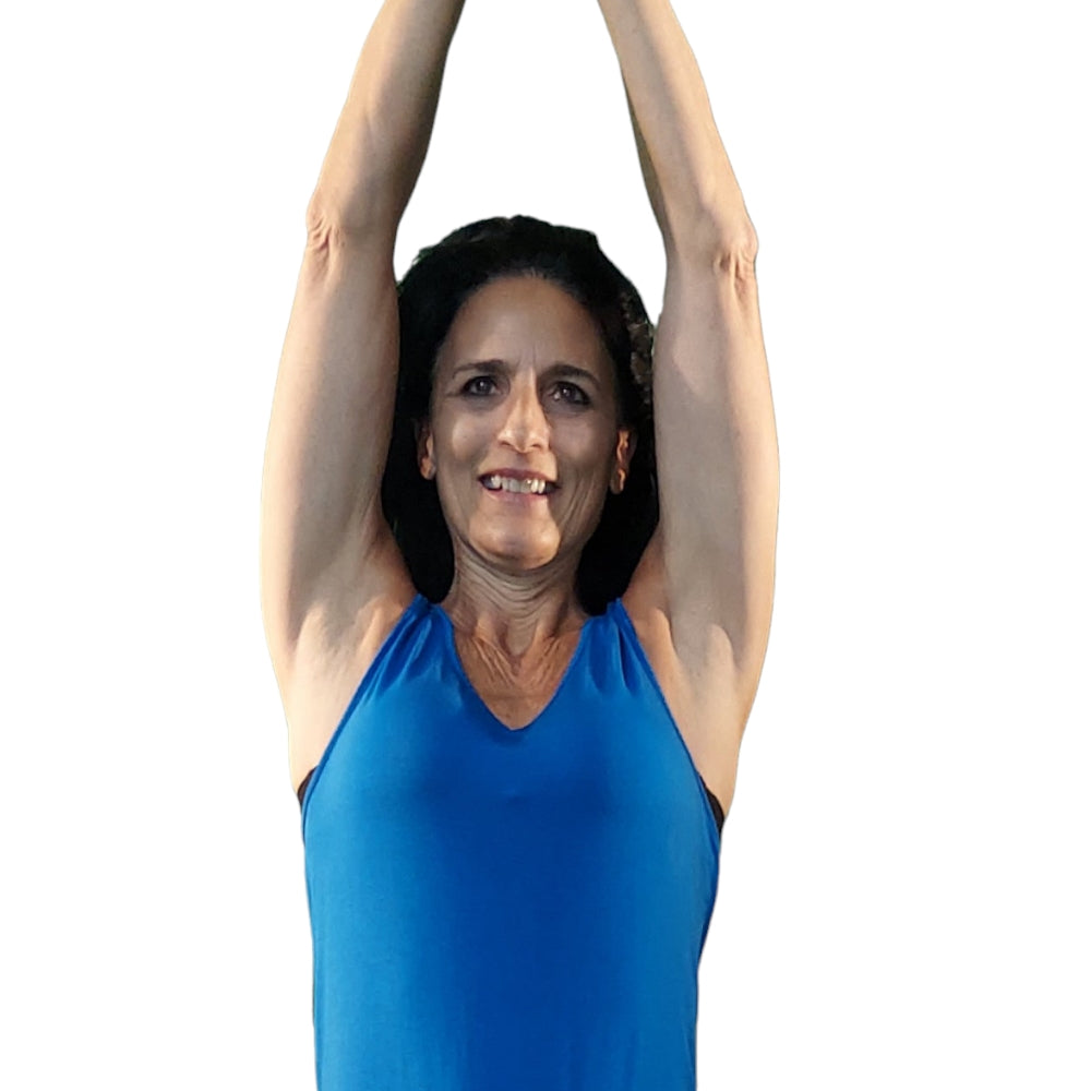 YOGAZ Eco-Friendly Bamboo BOW Tank Top in Royal Blue - YOGAZ