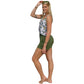 Khaki Green Bamboo Shorts with Waist Tie - YOGAZ