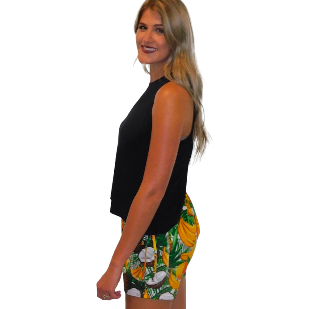 Yogaz Tooty Fruity Fun Print Shorts - YOGAZ