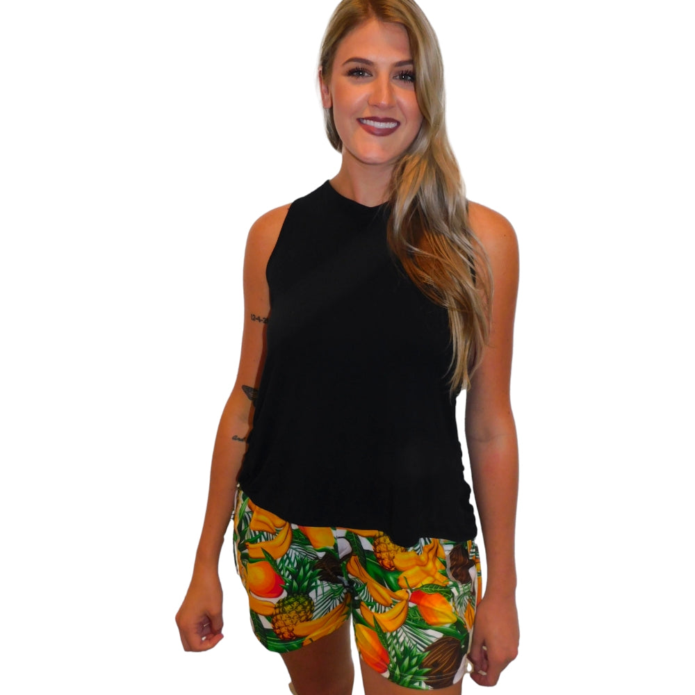 Yogaz Tooty Fruity Fun Print Shorts - YOGAZ