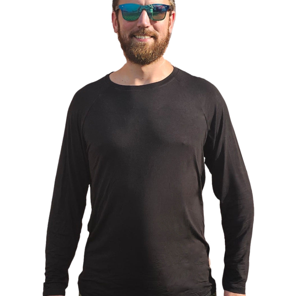 Bamboo UV Protectant Long Sleeve Shirt - Moisture-Wicking, Antibacterial, & UV Shield - YOGAZ
