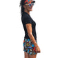 YOGAZ Bamboo UV Protectant V-Neck T-Shirts Black Sizes XXS to XXL - YOGAZ