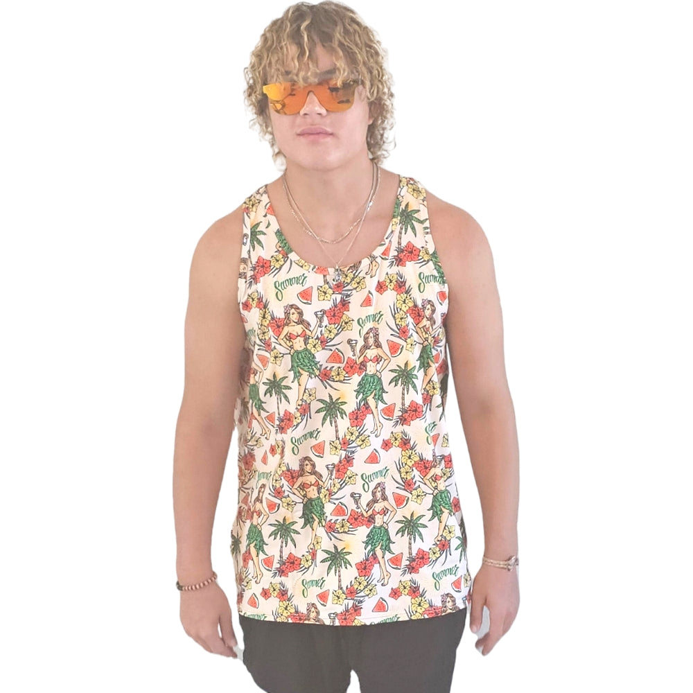 Island Girl Super Cool Chill Tank Top - Functional Yoga Tank - YOGAZ