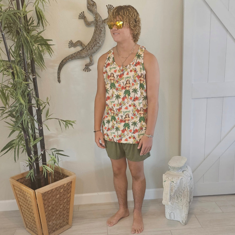 Island Girl Super Cool Chill Tank Top - Functional Yoga Tank - YOGAZ