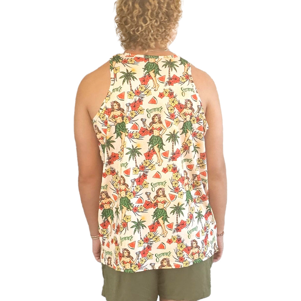 Island Girl Super Cool Chill Tank Top - Functional Yoga Tank - YOGAZ