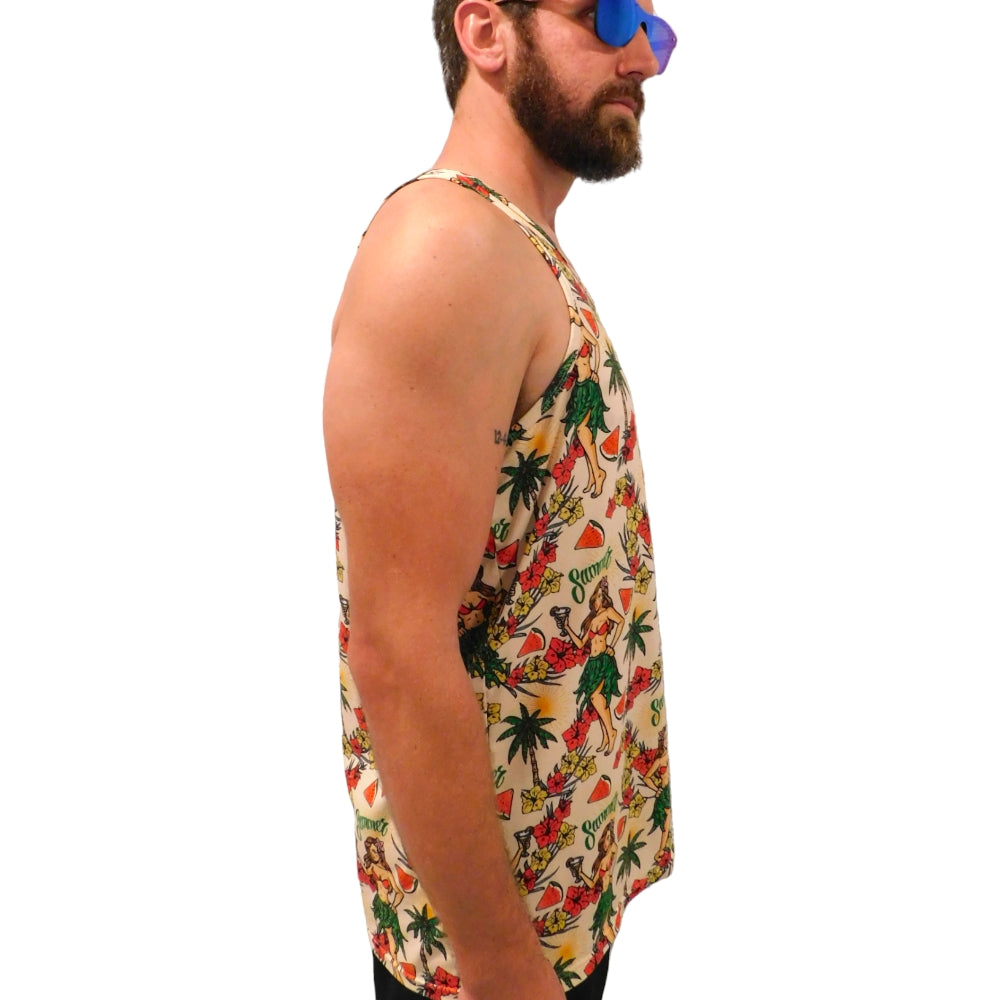 Island Girl Super Cool Chill Tank Top - Functional Yoga Tank - YOGAZ