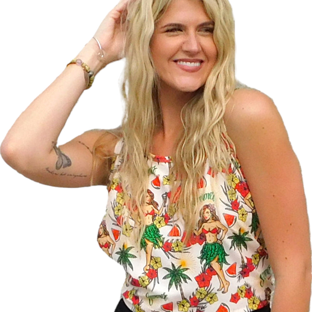Island Girl Super Cool Chill Tank Top - Functional Yoga Tank - YOGAZ
