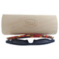 Handcrafted Bamboo Sunglasses with Maroon Stripe Polarized UV400 Lenses - YOGAZ