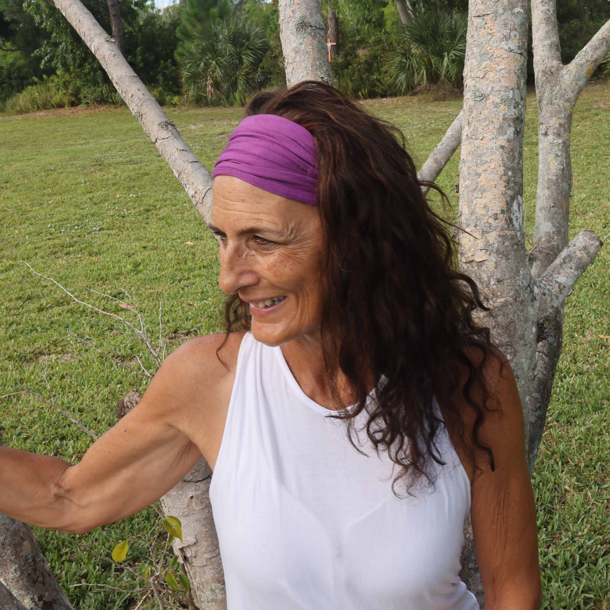 Purple Bamboo Headband