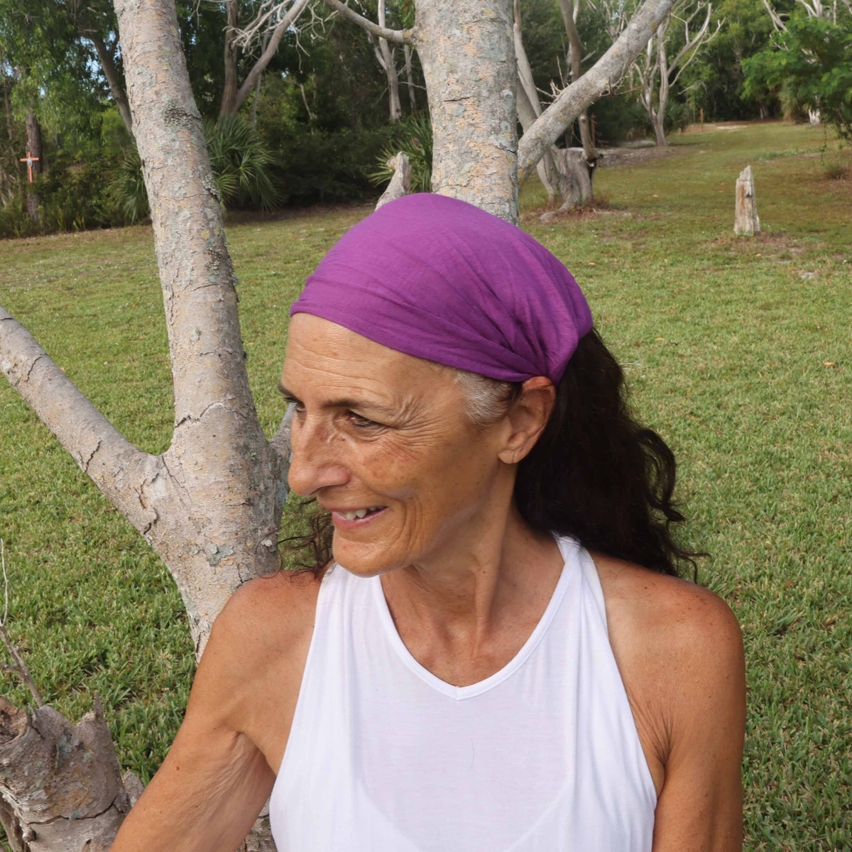 Purple Bamboo Headband