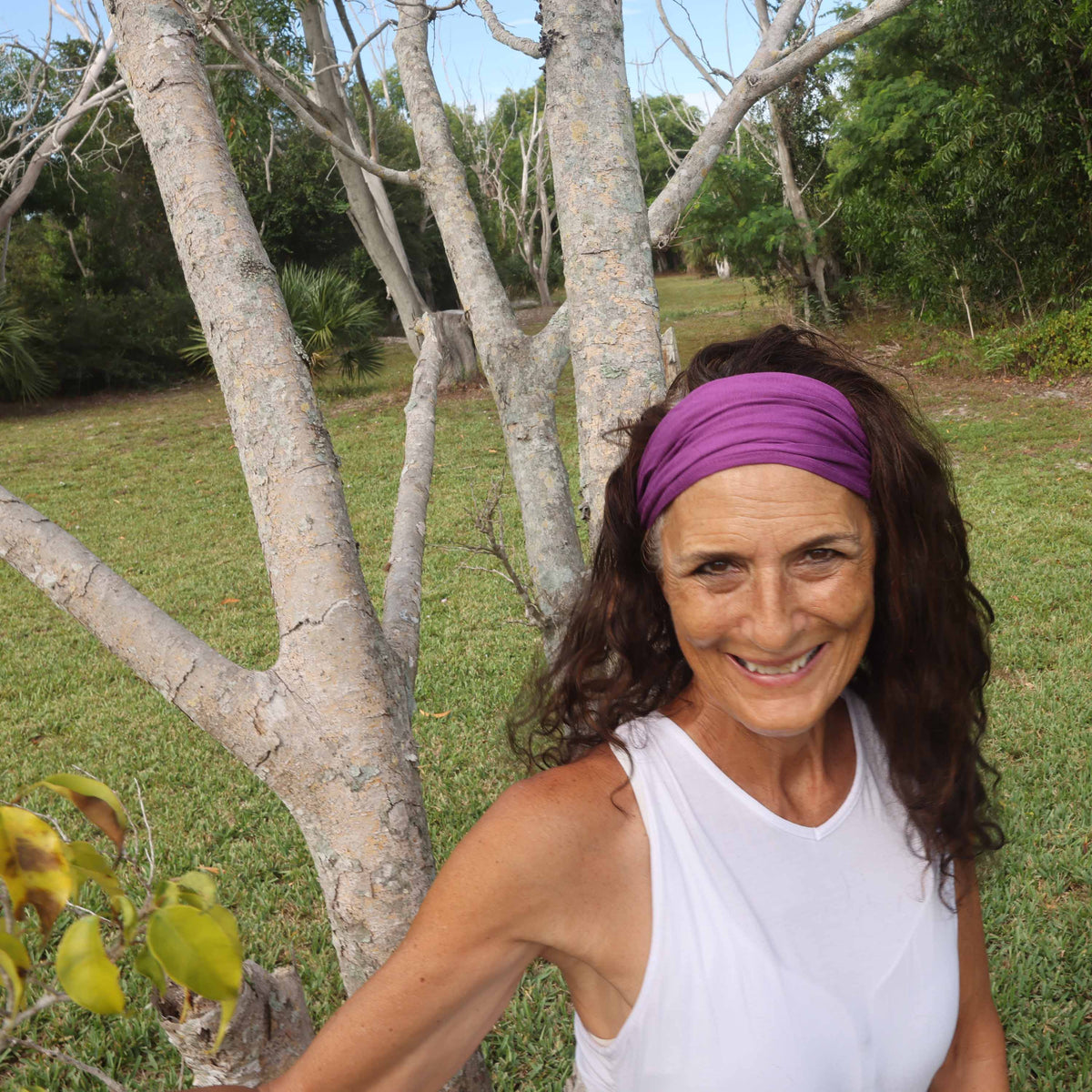 Purple Bamboo Headband