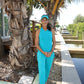 Aqua Colored Bow Top