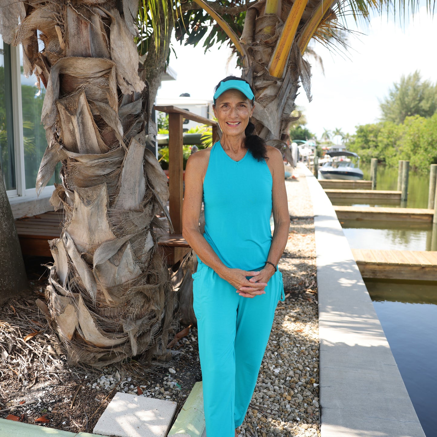 Aqua Colored Bow Top