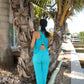 Aqua Colored Bow Top