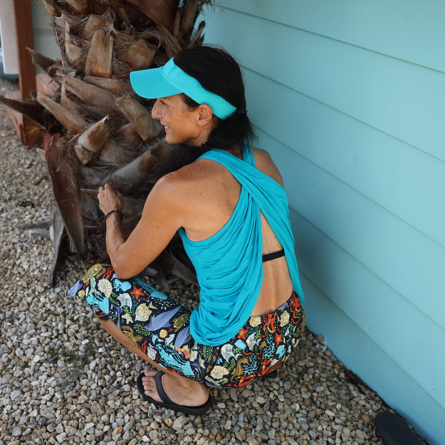 Aqua Colored Bow Top