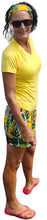 Load image into Gallery viewer, YOGAZ Bamboo UV Protectant V-Neck T-Shirts Yellow Sizes XXS to XXL
