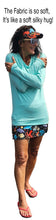 Load image into Gallery viewer, Bamboo UV Protectant Aqua Colored Long Sleeve Shirts  sizes Extra Small to XXXL
