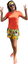 Load image into Gallery viewer, YOGAZ Bamboo  UV Protectant V-Neck T-Shirts Salmon Color Sizes XXS to XXL

