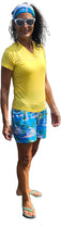 Load image into Gallery viewer, YOGAZ Bamboo UV Protectant V-Neck T-Shirts Yellow Sizes XXS to XXL

