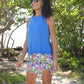 Flamingo Skort Comfy & Don't Ride Up - YOGAZ