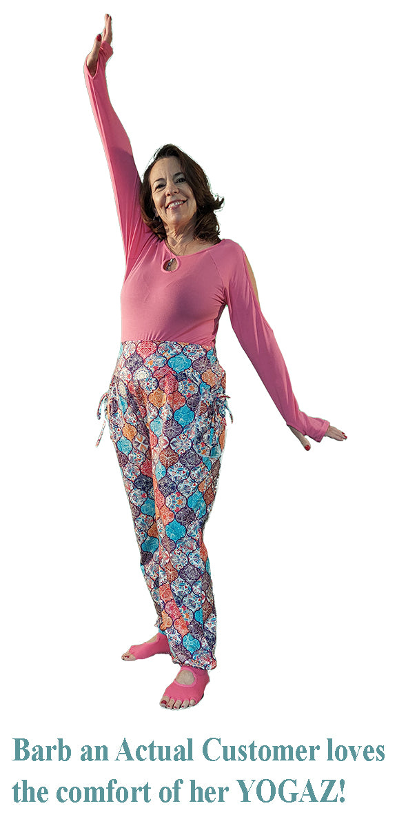 YOGAZ Nina Print Pants with our signature two Pockets in one design