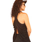 YOGAZ Eco-Friendly Black Modal BOW Tank Top in - YOGAZ