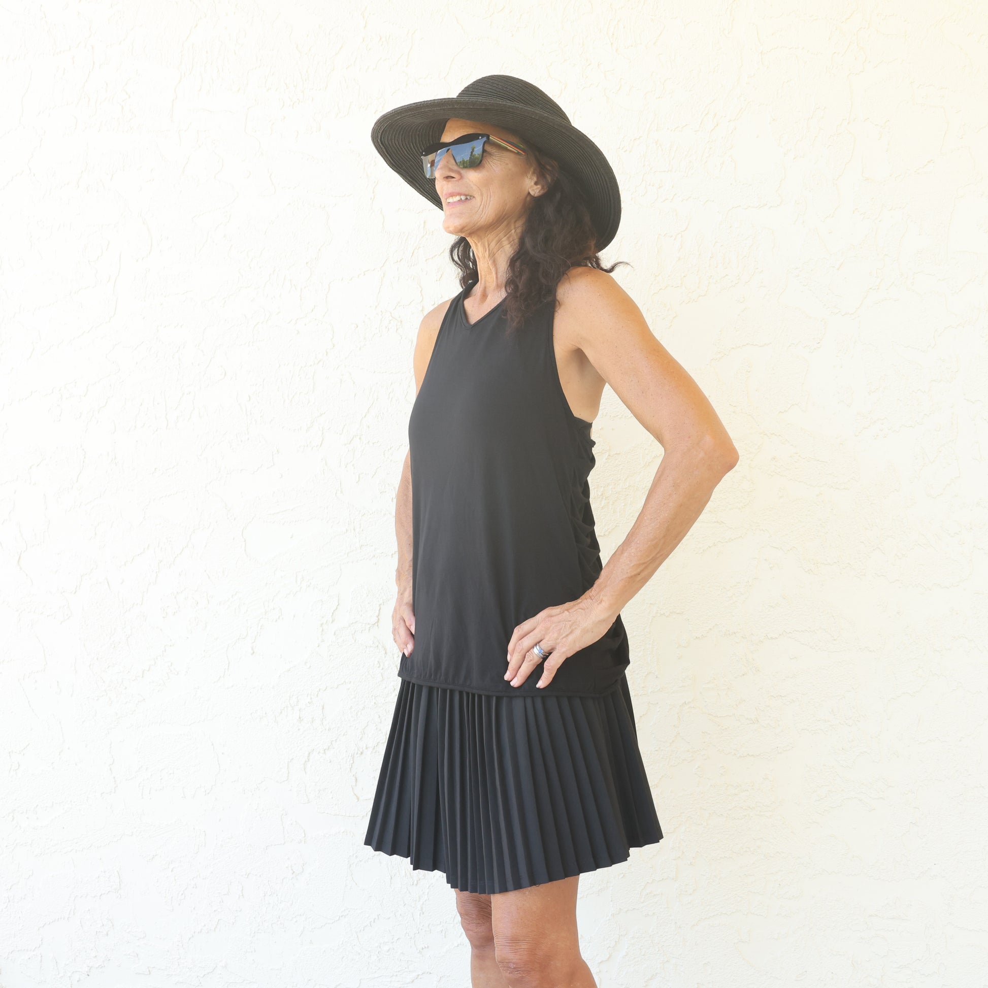 Black Pleated Skort - YOGAZ