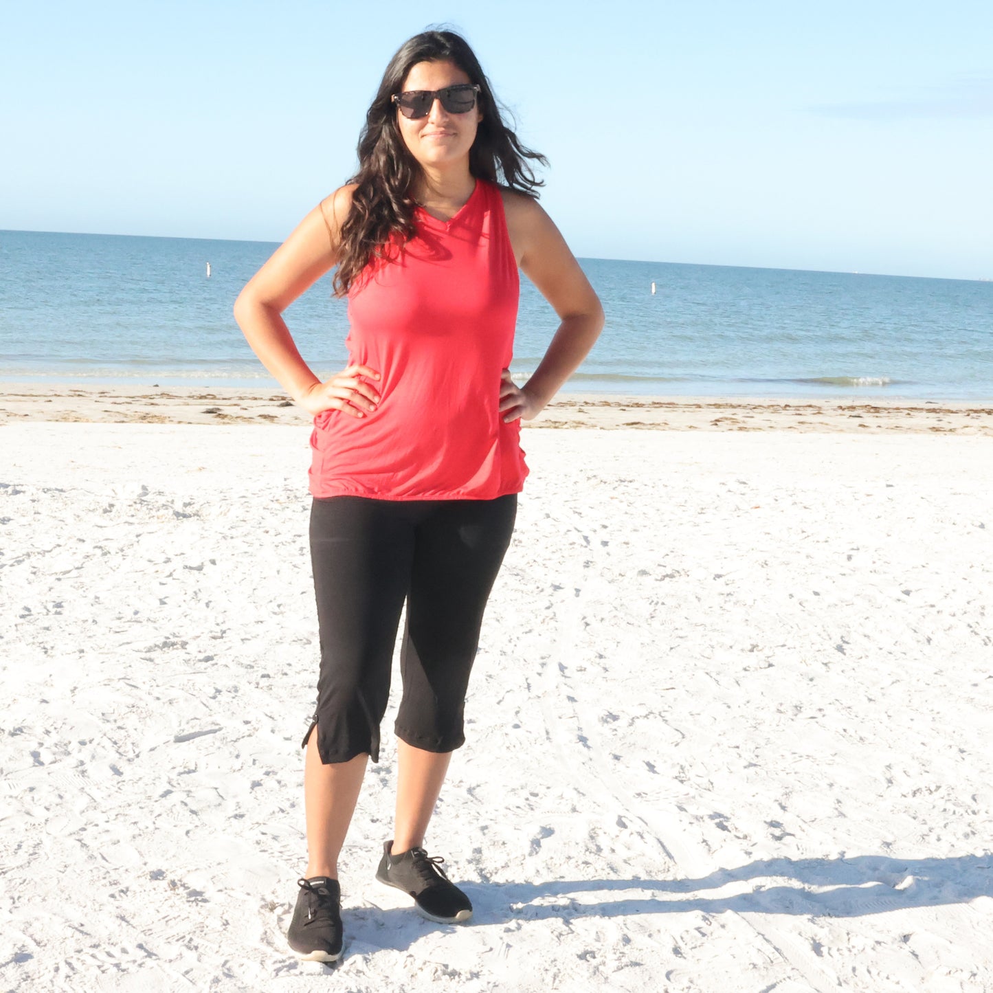 Black Modal Fabric Capris - YOGAZ