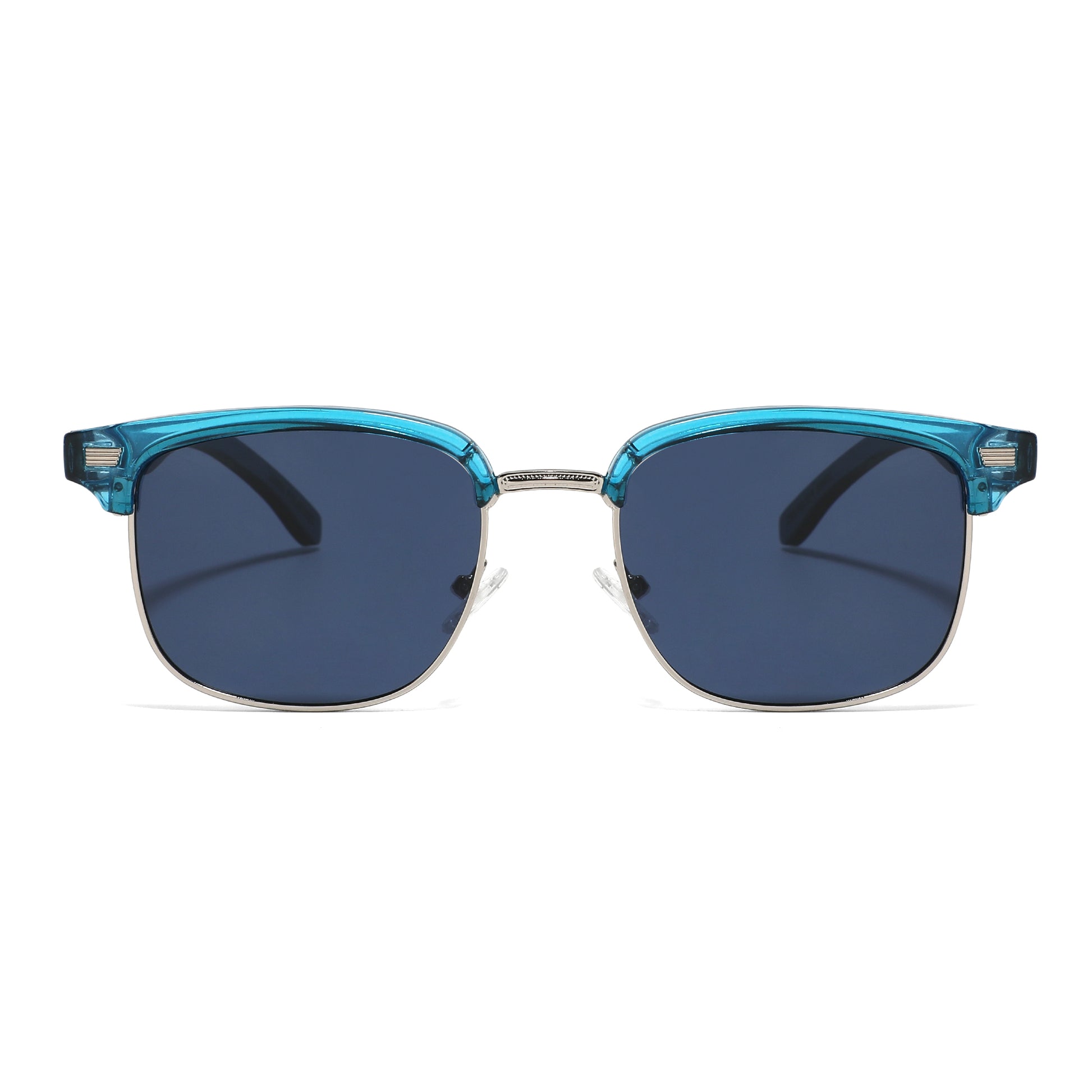 YOGAZ Cool Blue Low Profile Bamboo Sunglasses - YOGAZ