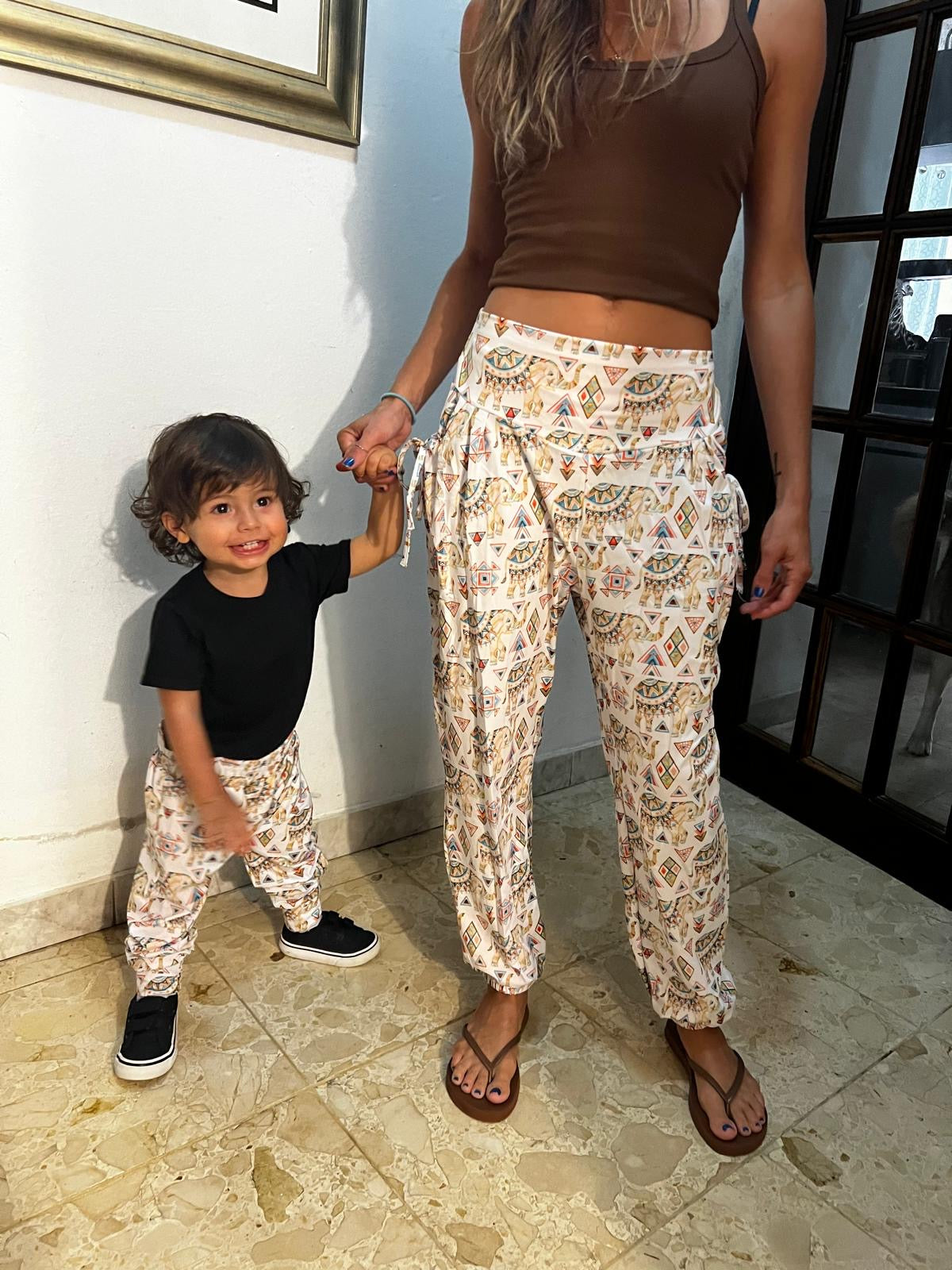 Mommy & Me Bunty Elephant Print YOGAZ