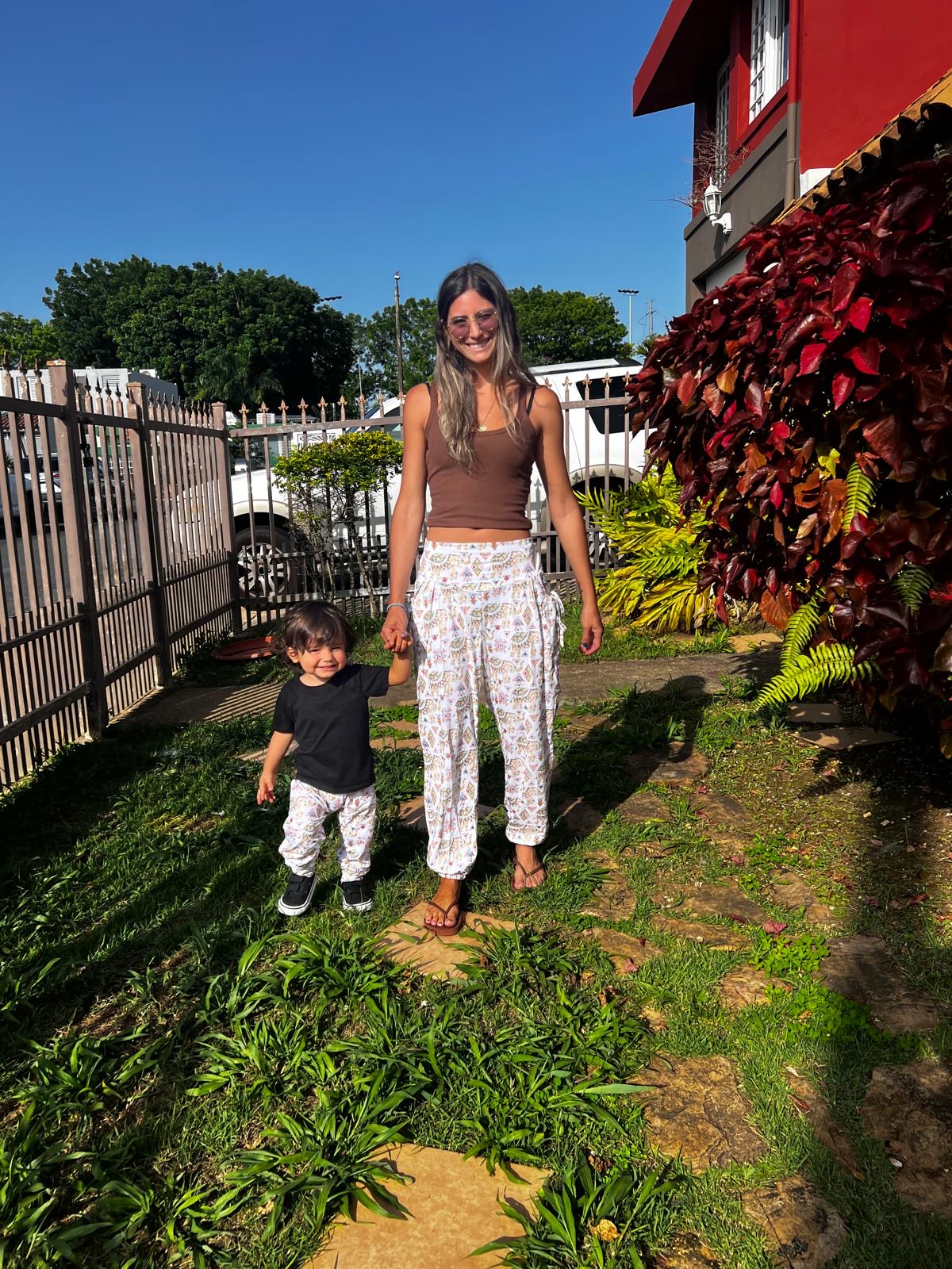 Mommy & Me Bunty Elephant Print YOGAZ