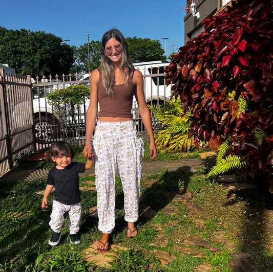 Mommy & Me Bunty Elephant Print YOGAZ
