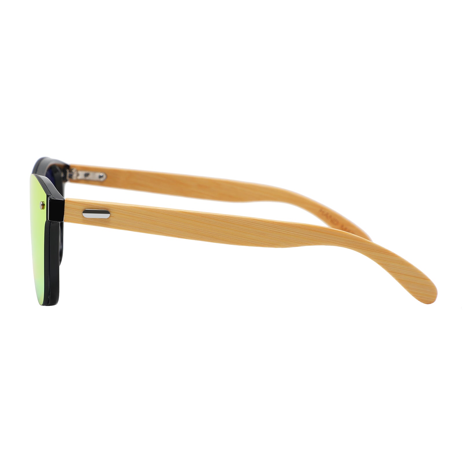 Handmade Bamboo Sunglasses Gold Lense - YOGAZ