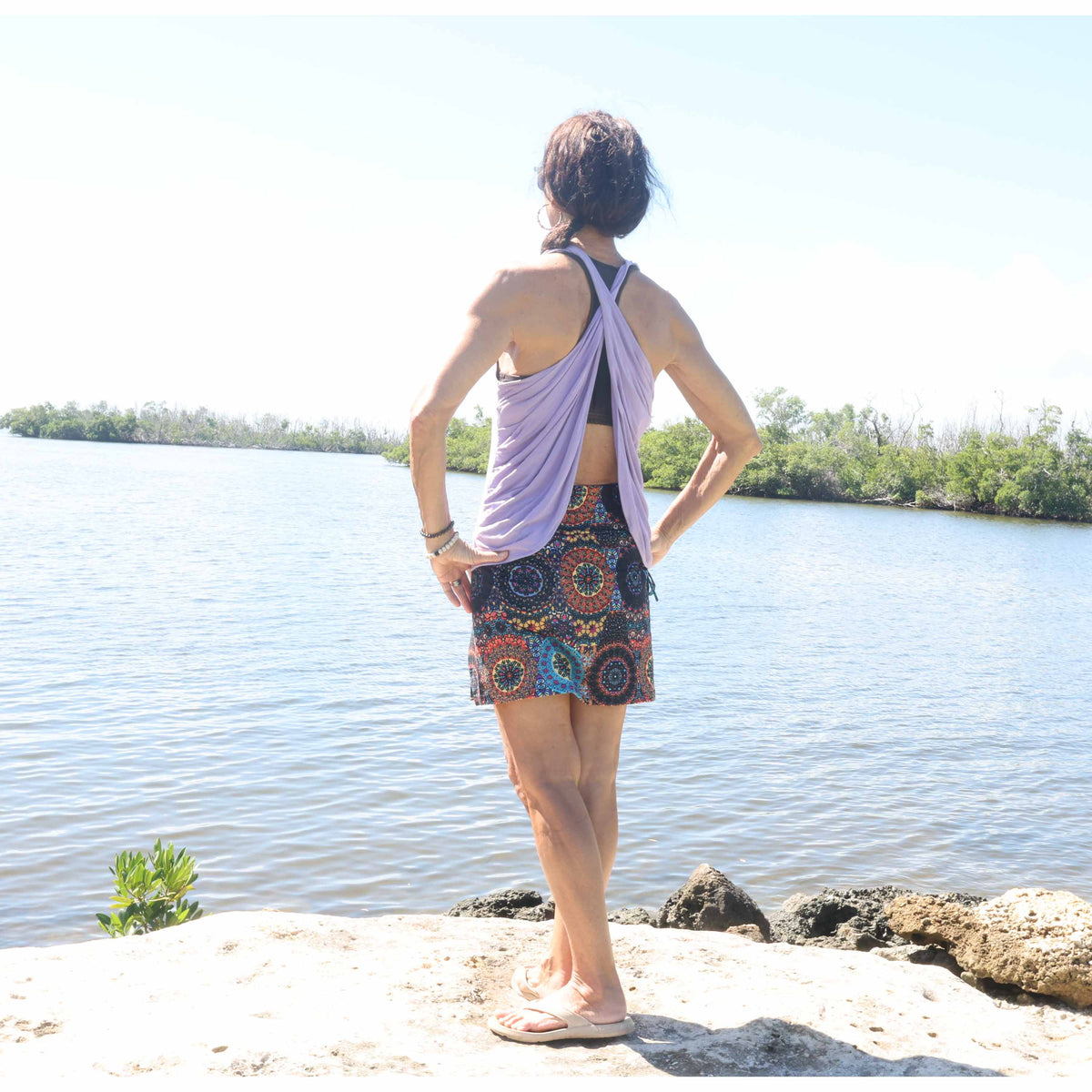 New Mandala Print Skort