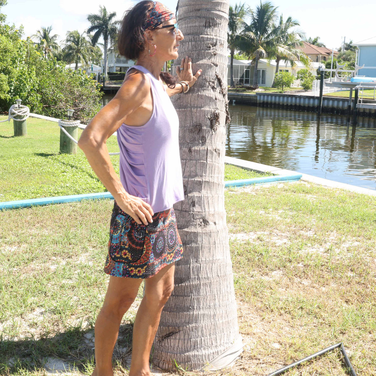 New Mandala Print Skort