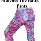 a woman's pants with a paisley pattern on it