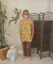 Load image into Gallery viewer, YOGAZ Unisex Pineapple Skull Print Pants with our Signature Pocket in Pocket Design
