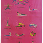 YOGAZ 3D Suede Self-Teaching Yoga Mat (Pink)