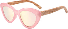 Load image into Gallery viewer, Yogaz Pink Kitty Bamboo Sunglasses

