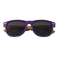 Yogaz Purple Rimmed Bamboo Sunglasses - YOGAZ