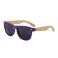Yogaz Purple Rimmed Bamboo Sunglasses - YOGAZ