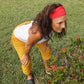 Red Bamboo Headband