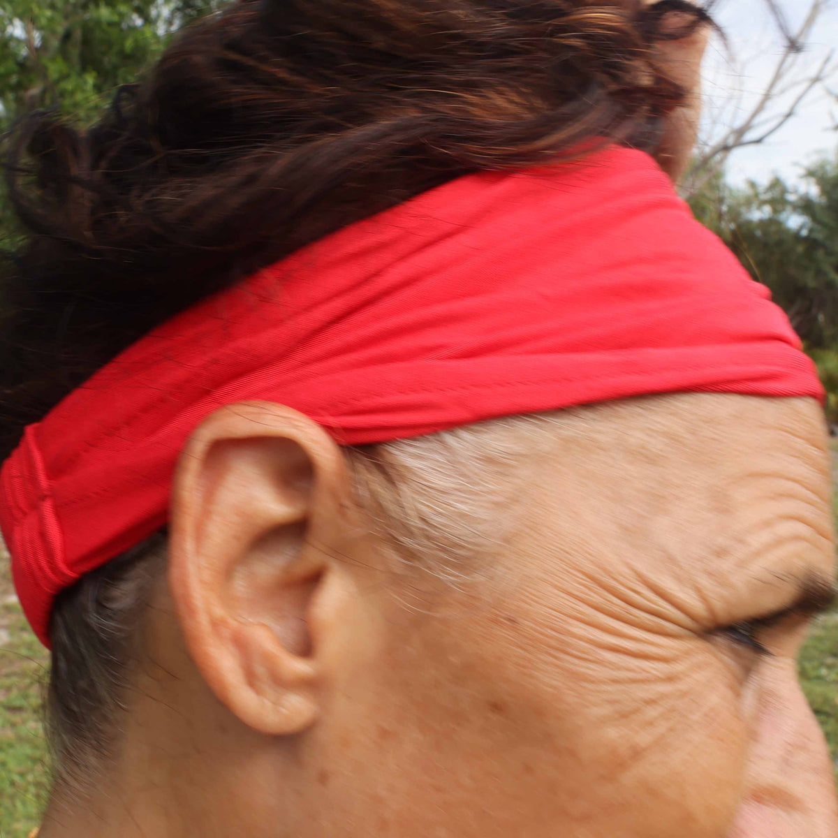 Red Bamboo Headband